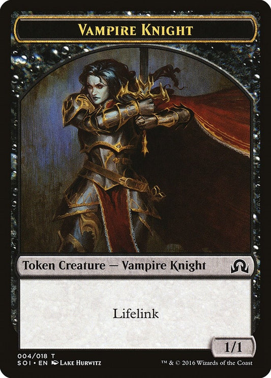 Image for Vampire Knight Token (4) (Shadows over Innistrad) - Magic: The Gathering
