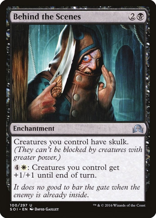 Image for Behind the Scenes (100) (Shadows over Innistrad) - Magic: The Gathering