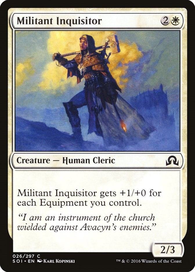 Image for Militant Inquisitor (26) (Shadows over Innistrad) - Magic: The Gathering