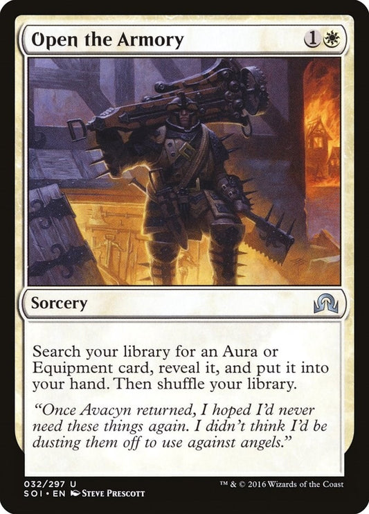 Image for Open the Armory (32) (Shadows over Innistrad) - Magic: The Gathering