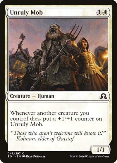 Image for Unruly Mob (47) (Shadows over Innistrad) - Magic: The Gathering