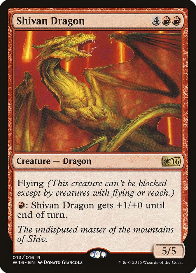 Image for Shivan Dragon (13) (Welcome Deck 2016) - Magic: The Gathering