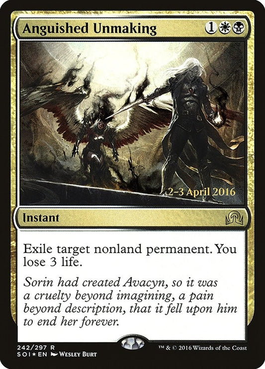 Image for Anguished Unmaking (242) (Prerelease Cards) - Magic: The Gathering