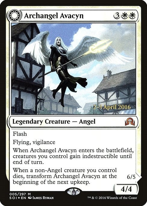 Image for Archangel Avacyn (5) (Prerelease Cards) - Magic: The Gathering