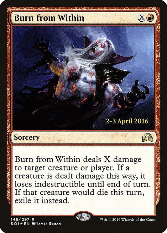 Image for Burn from Within (148) (Prerelease Cards) - Magic: The Gathering