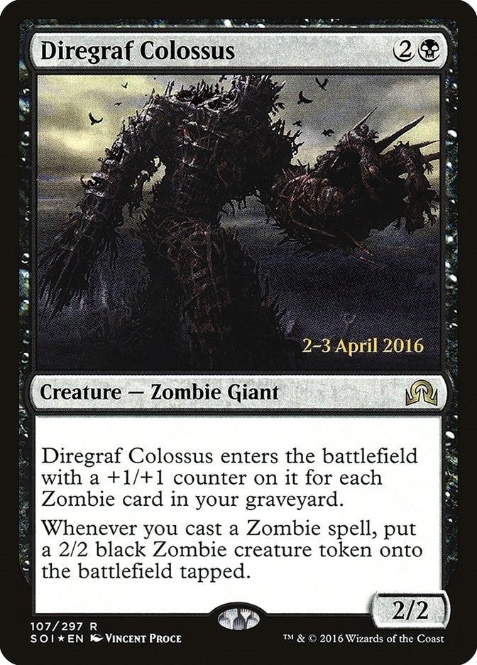 Image for Diregraf Colossus (107) (Prerelease Cards) - Magic: The Gathering