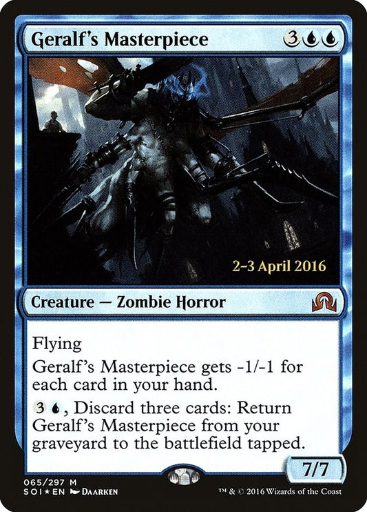 Image for Geralf's Masterpiece (65) (Prerelease Cards) - Magic: The Gathering