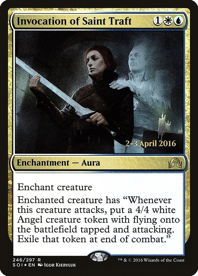 Image for Invocation of Saint Traft (246) (Prerelease Cards) - Magic: The Gathering