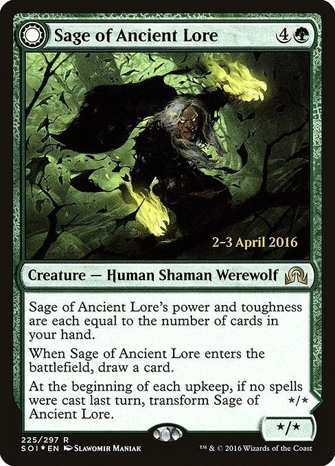 Image for Sage of Ancient Lore (225) (Prerelease Cards) - Magic: The Gathering