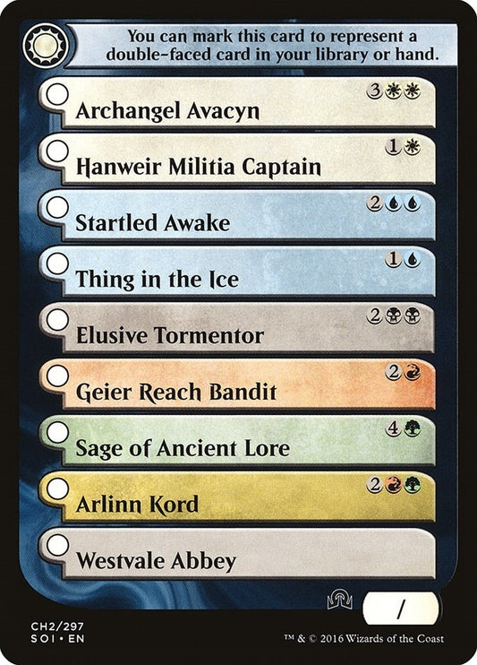 Image for Checklist Card - (CH2) Shadows over Innistrad (CH2) (Shadows over Innistrad) - Magic: The Gathering