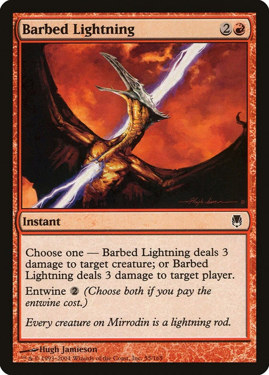 Image for Barbed Lightning (55) (Darksteel) - Magic: The Gathering