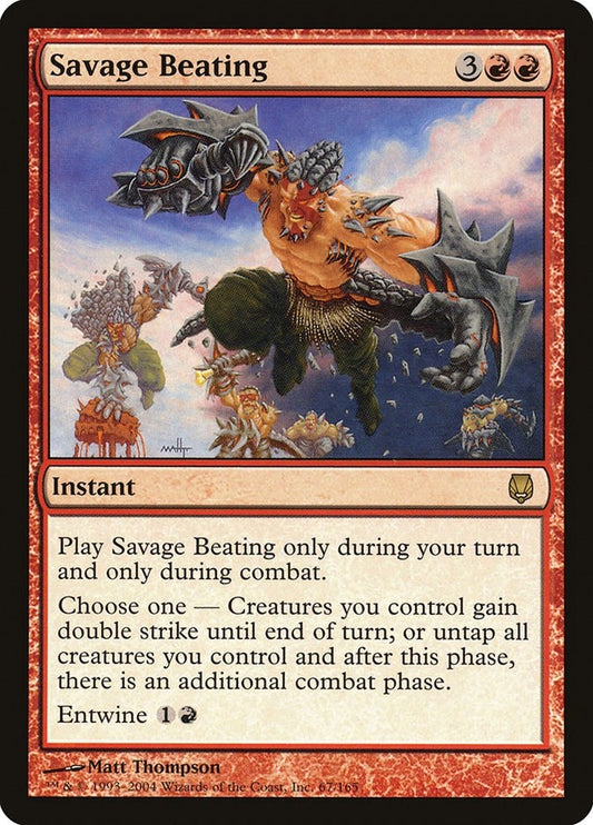Image for Savage Beating (67) (Darksteel) - Magic: The Gathering