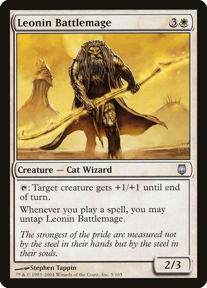 Image for Leonin Battlemage (5) (Darksteel) - Magic: The Gathering