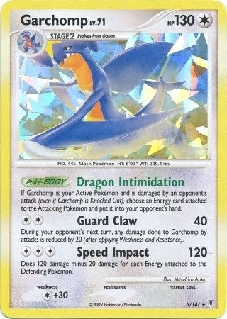 Image for Garchomp - 5/147 (Cracked Ice Holo) (005/147) (Deck Exclusives) - Pokemon
