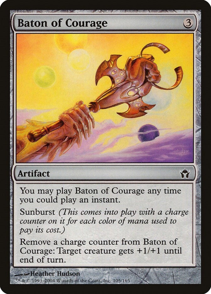 Image for Baton of Courage (105) (Fifth Dawn) - Magic: The Gathering