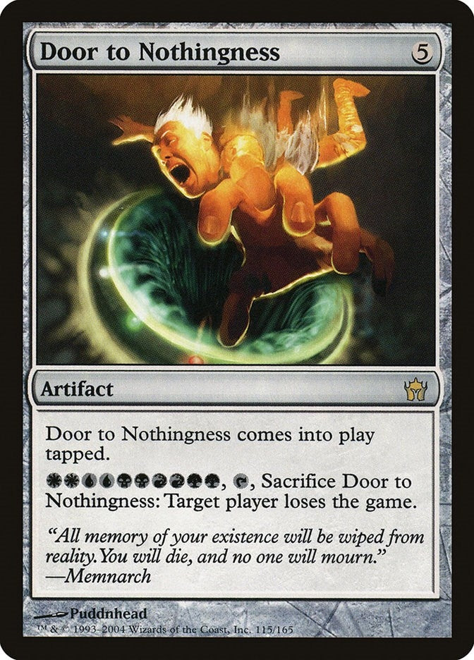 Image for Door to Nothingness (115) (Fifth Dawn) - Magic: The Gathering