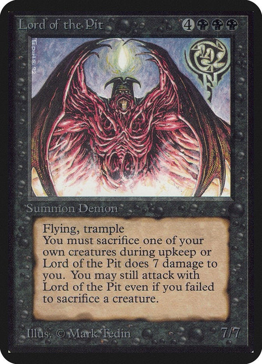 Image for Lord of the Pit (Alpha Edition) - Magic: The Gathering