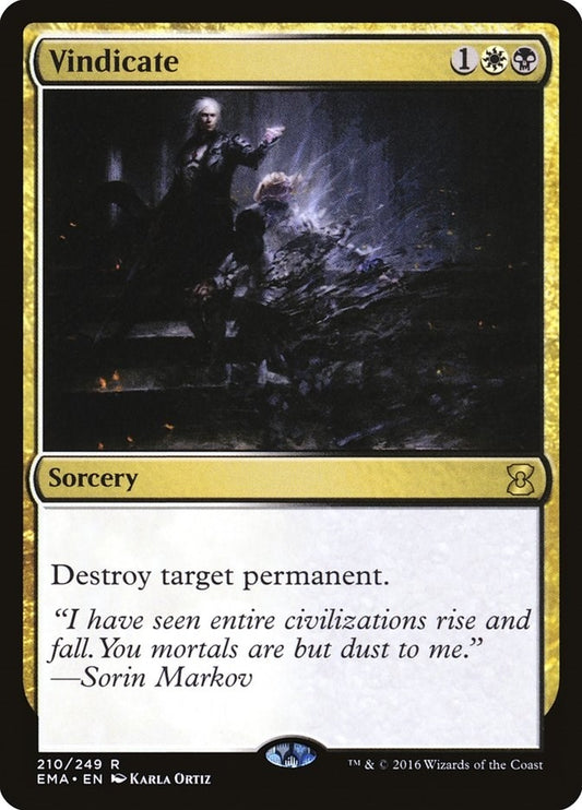 Image for Vindicate (210) (Eternal Masters) - Magic: The Gathering