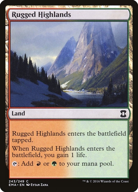 Image for Rugged Highlands (243) (Eternal Masters) - Magic: The Gathering