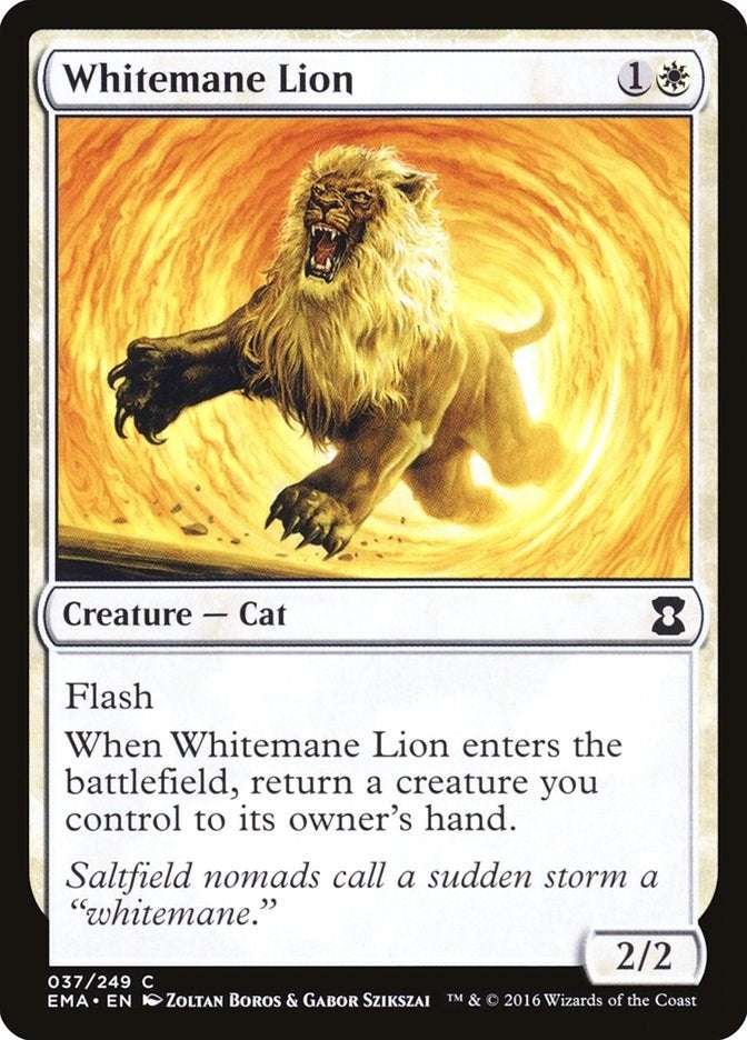 Image for Whitemane Lion (37) (Eternal Masters) - Magic: The Gathering