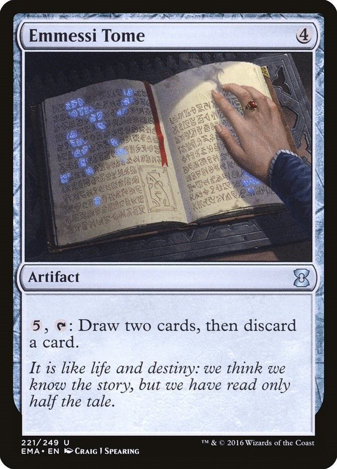 Image for Emmessi Tome (221) (Eternal Masters) - Magic: The Gathering