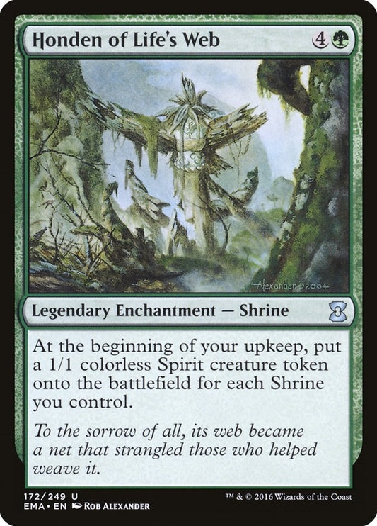 Image for Honden of Life's Web (172) (Eternal Masters) - Magic: The Gathering