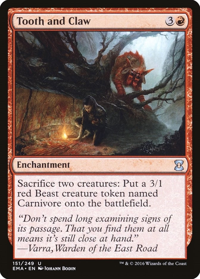 Image for Tooth and Claw (151) (Eternal Masters) - Magic: The Gathering