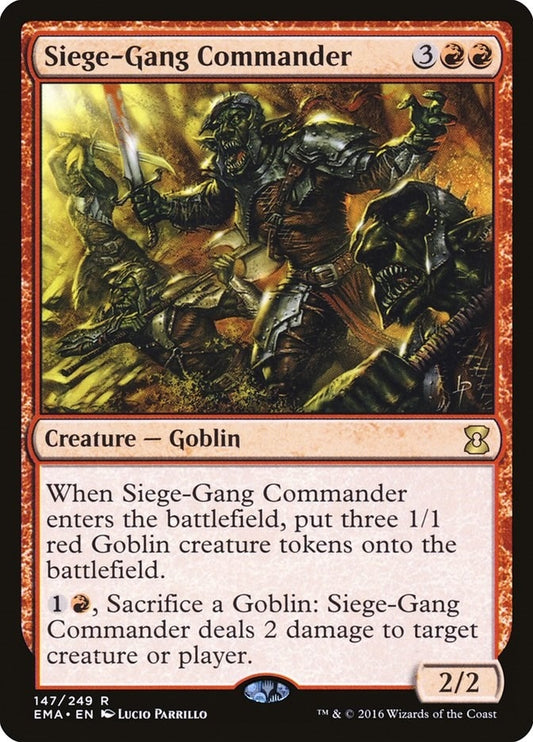 Image for Siege-Gang Commander (147) (Eternal Masters) - Magic: The Gathering