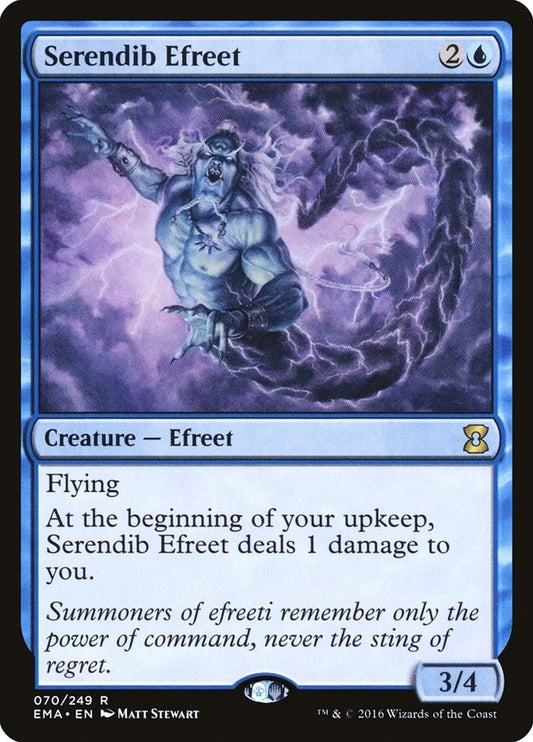 Image for Serendib Efreet (70) (Eternal Masters) - Magic: The Gathering