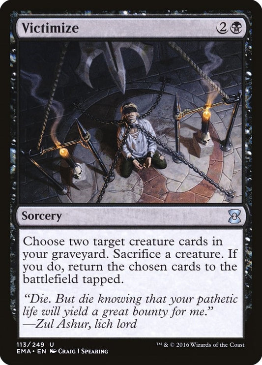 Image for Victimize (113) (Eternal Masters) - Magic: The Gathering