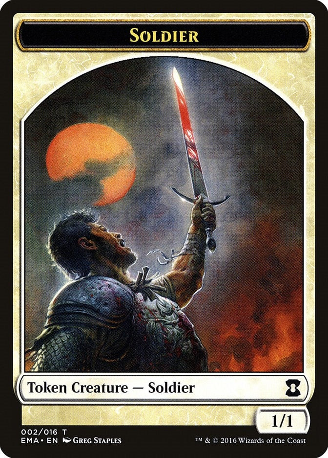 Image for Soldier Token (2) (Eternal Masters) - Magic: The Gathering