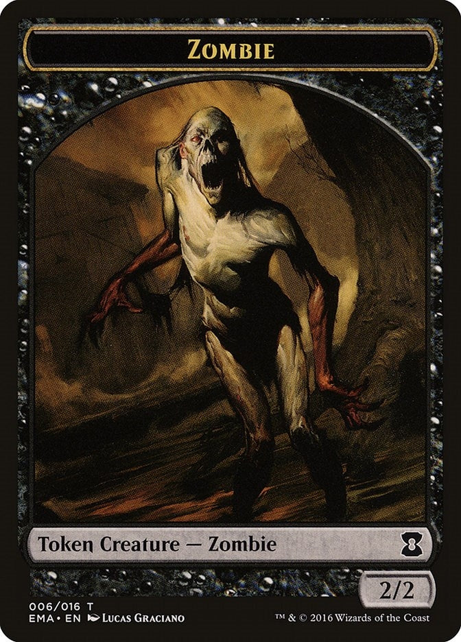 Image for Zombie Token (6) (Eternal Masters) - Magic: The Gathering