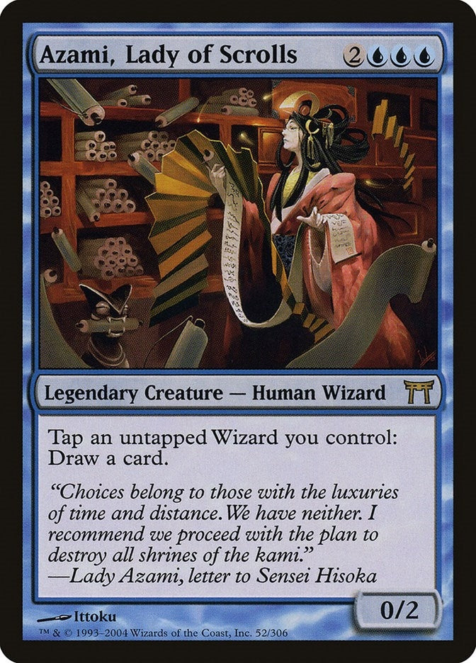 Image for Azami, Lady of Scrolls (52) (Champions of Kamigawa) - Magic: The Gathering