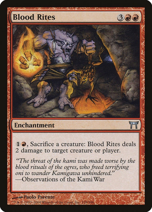 Image for Blood Rites (159) (Champions of Kamigawa) - Magic: The Gathering