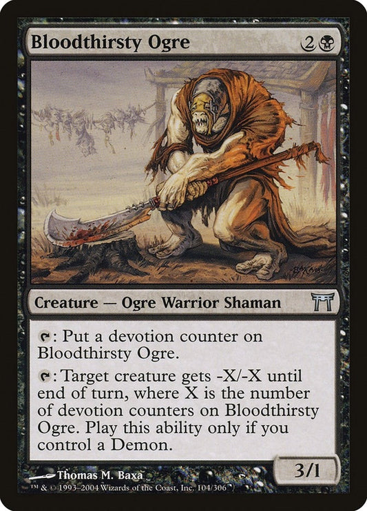 Image for Bloodthirsty Ogre (104) (Champions of Kamigawa) - Magic: The Gathering