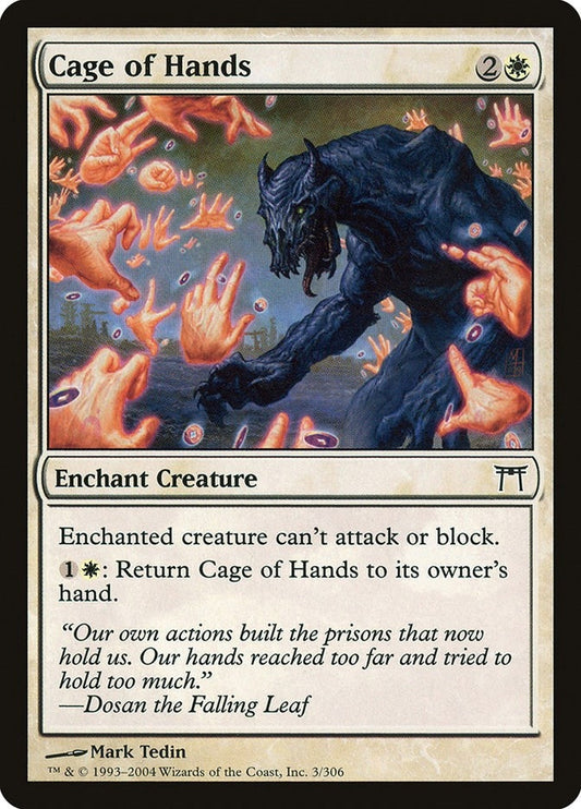 Image for Cage of Hands (3) (Champions of Kamigawa) - Magic: The Gathering