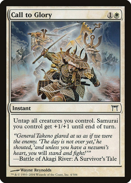 Image for Call to Glory (4) (Champions of Kamigawa) - Magic: The Gathering