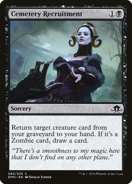 Image for Cemetery Recruitment (83) (Eldritch Moon) - Magic: The Gathering