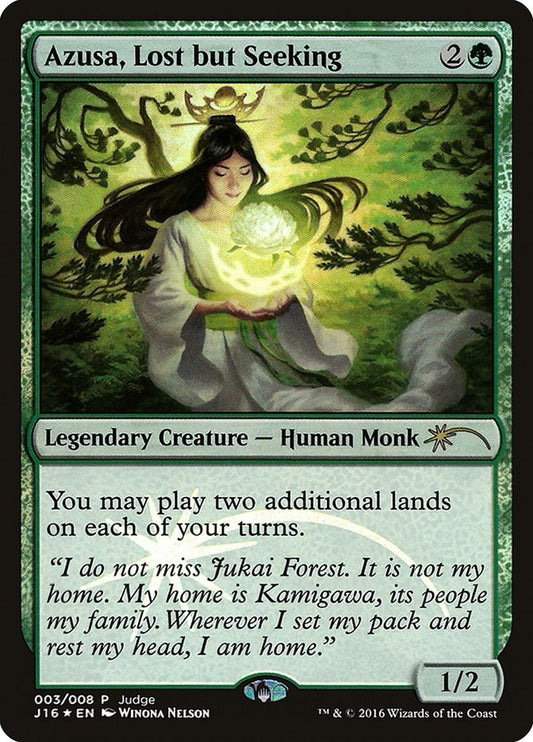 Image for Azusa, Lost but Seeking (3) (Judge Promos) - Magic: The Gathering