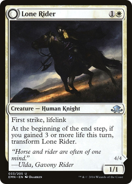 Image for Lone Rider (33) (Eldritch Moon) - Magic: The Gathering