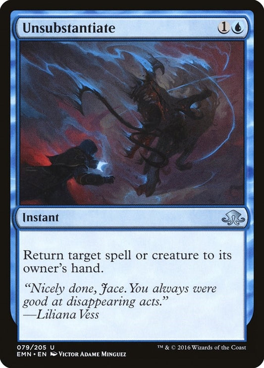 Image for Unsubstantiate (79) (Eldritch Moon) - Magic: The Gathering