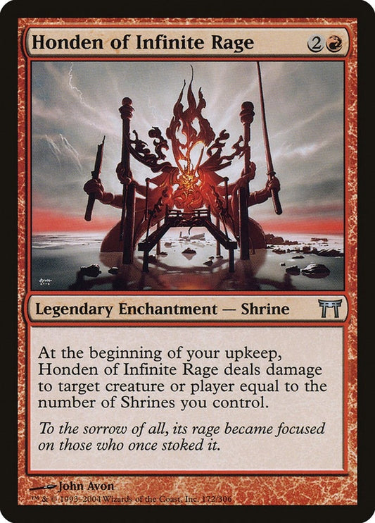 Image for Honden of Infinite Rage (172) (Champions of Kamigawa) - Magic: The Gathering