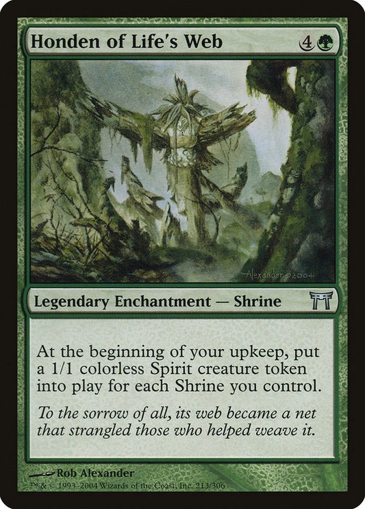 Image for Honden of Life's Web (213) (Champions of Kamigawa) - Magic: The Gathering