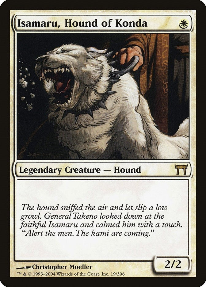 Image for Isamaru, Hound of Konda (19) (Champions of Kamigawa) - Magic: The Gathering