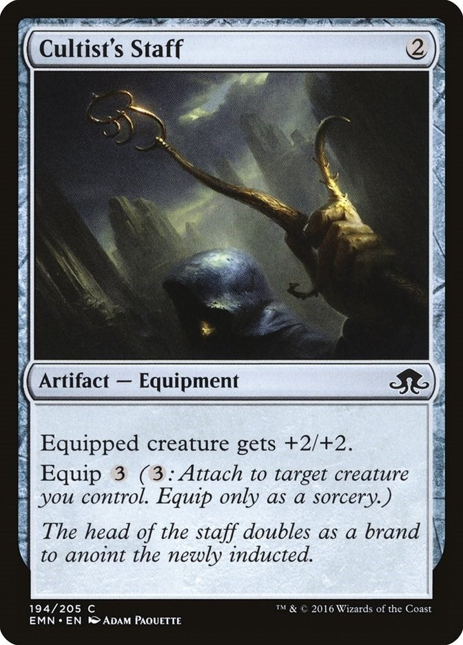 Image for Cultist's Staff (194) (Eldritch Moon) - Magic: The Gathering