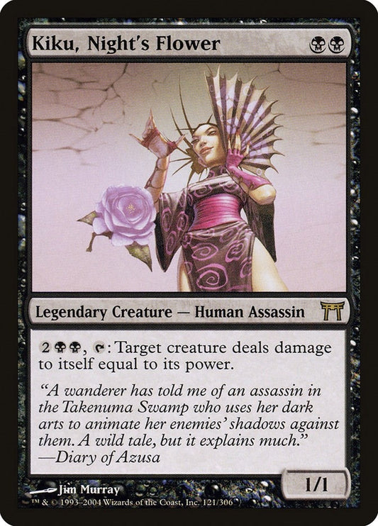 Image for Kiku, Night's Flower (121) (Champions of Kamigawa) - Magic: The Gathering
