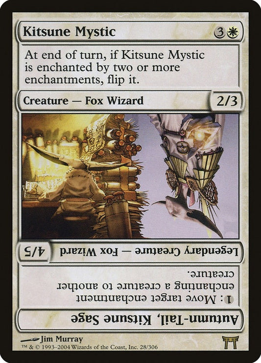 Image for Kitsune Mystic // Autumn-Tail, Kitsune Sage (28) (Champions of Kamigawa) - Magic: The Gathering