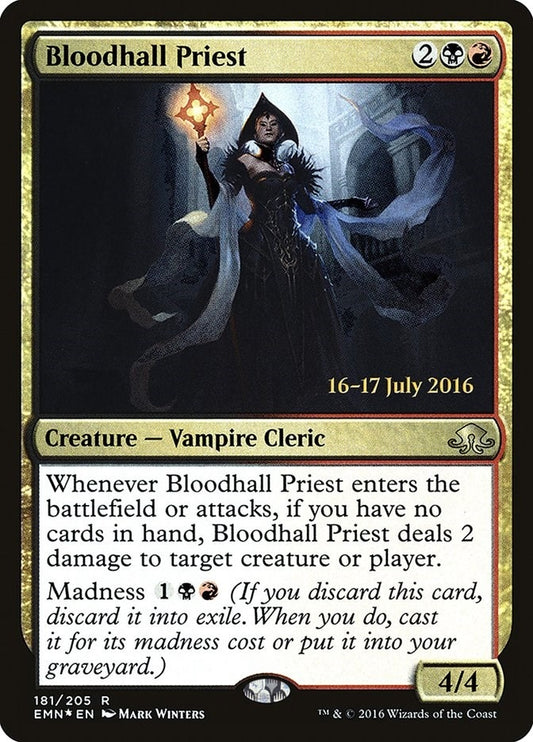 Image for Bloodhall Priest (181) (Prerelease Cards) - Magic: The Gathering