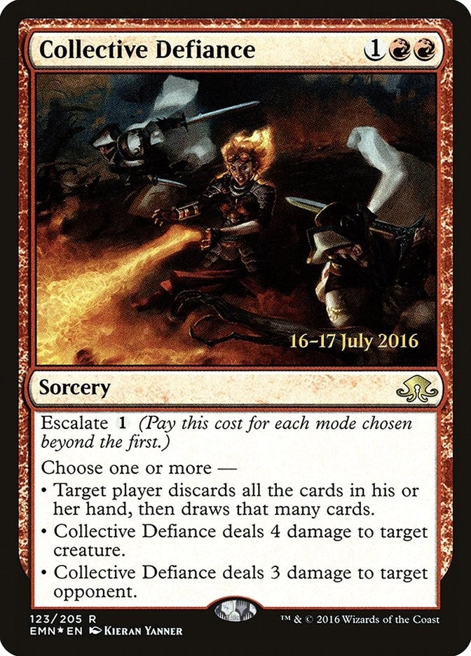 Image for Collective Defiance (123) (Prerelease Cards) - Magic: The Gathering