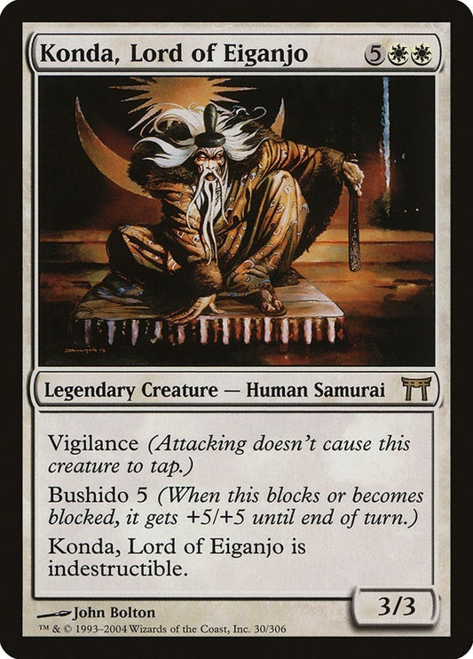 Image for Konda, Lord of Eiganjo (30) (Champions of Kamigawa) - Magic: The Gathering